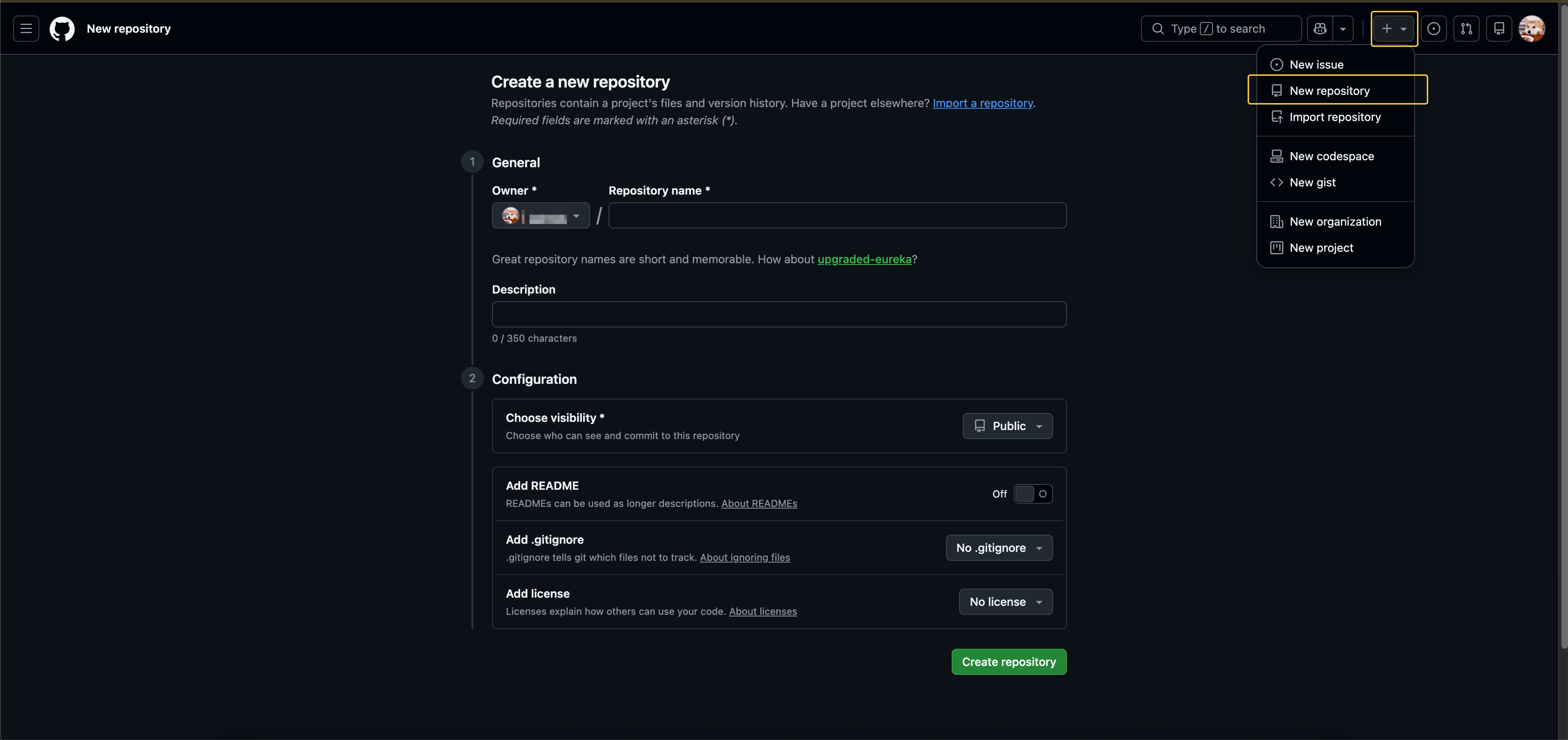 สร้าง Repository (Repo)
