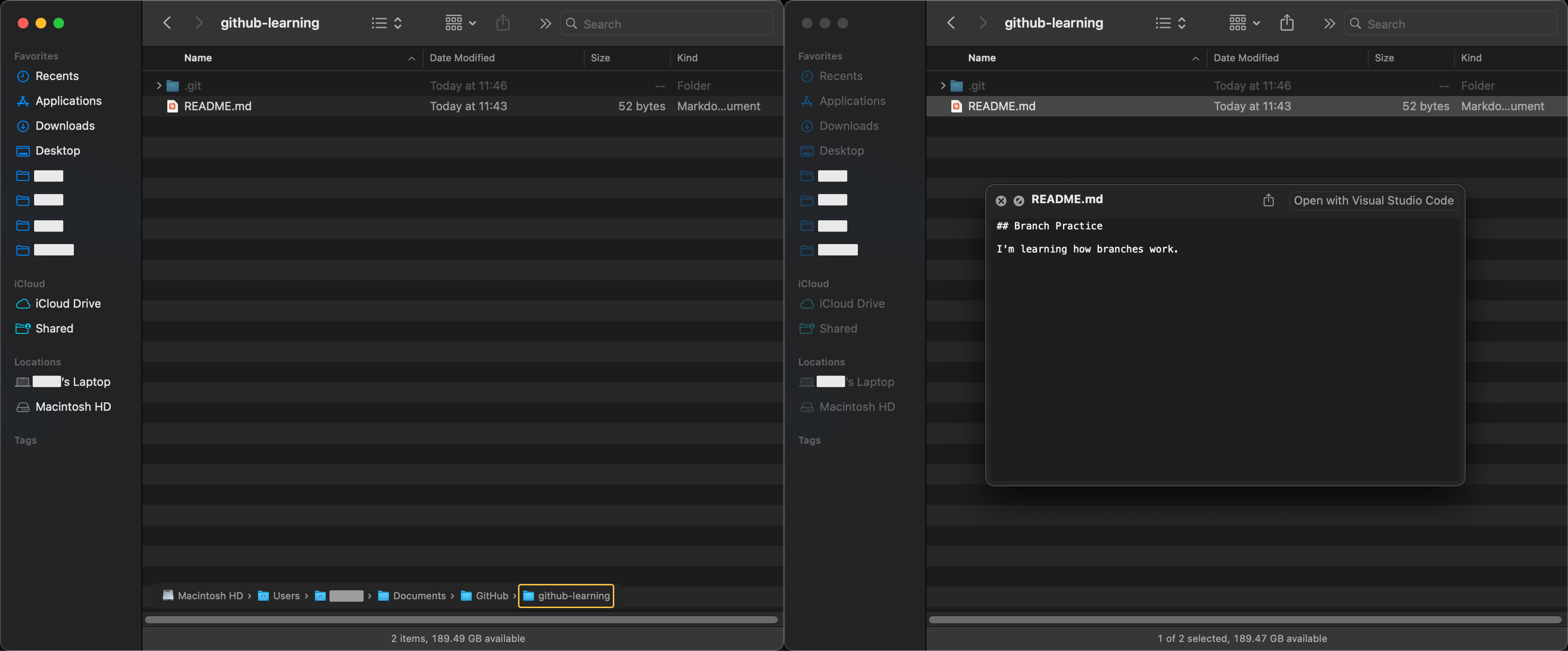 Interface - GitHub Desktop